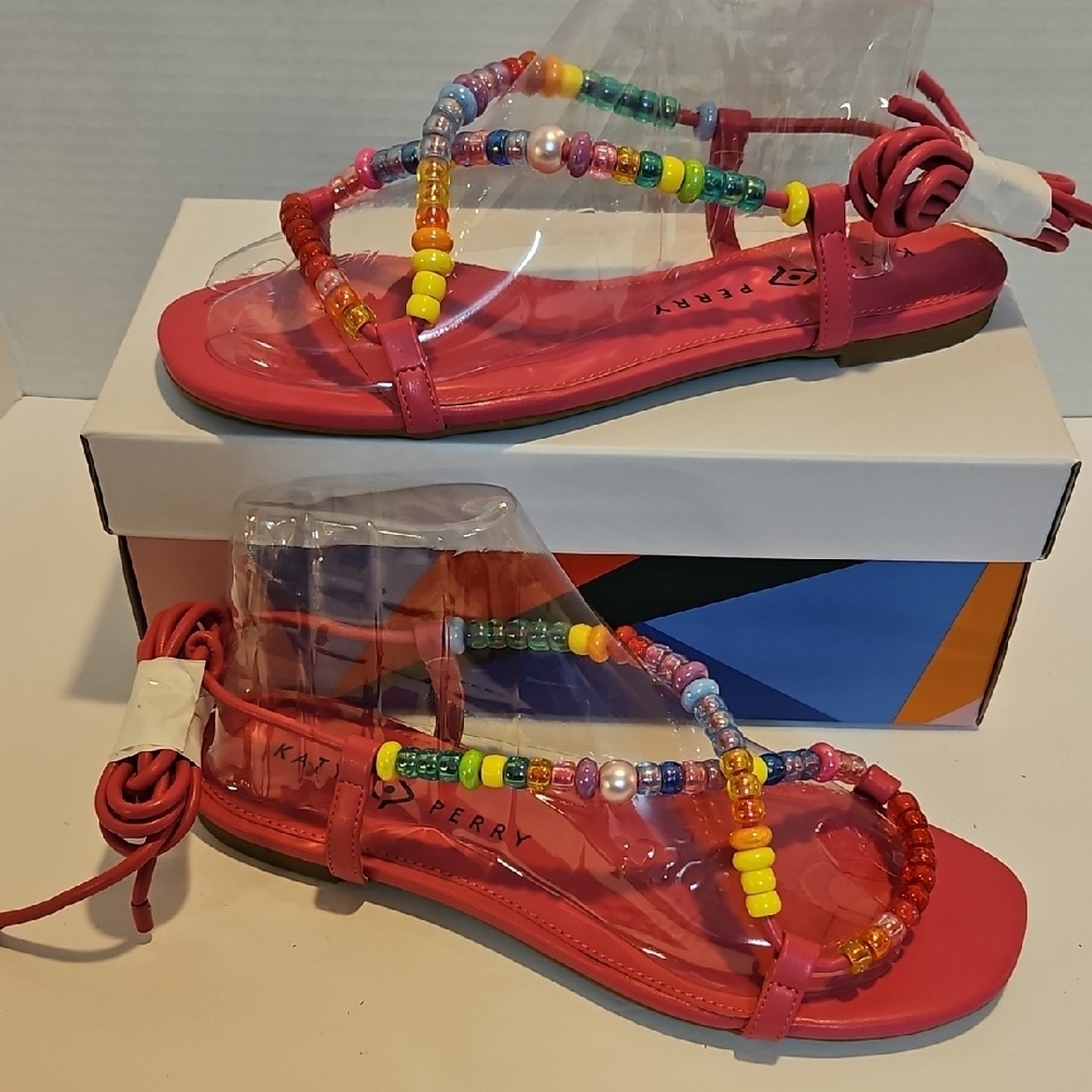 Katy Perry Collections Multicolor Beaded Sandals - Picture 2 of 8